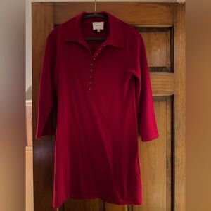 Reformation Vibrant Red Polo Top